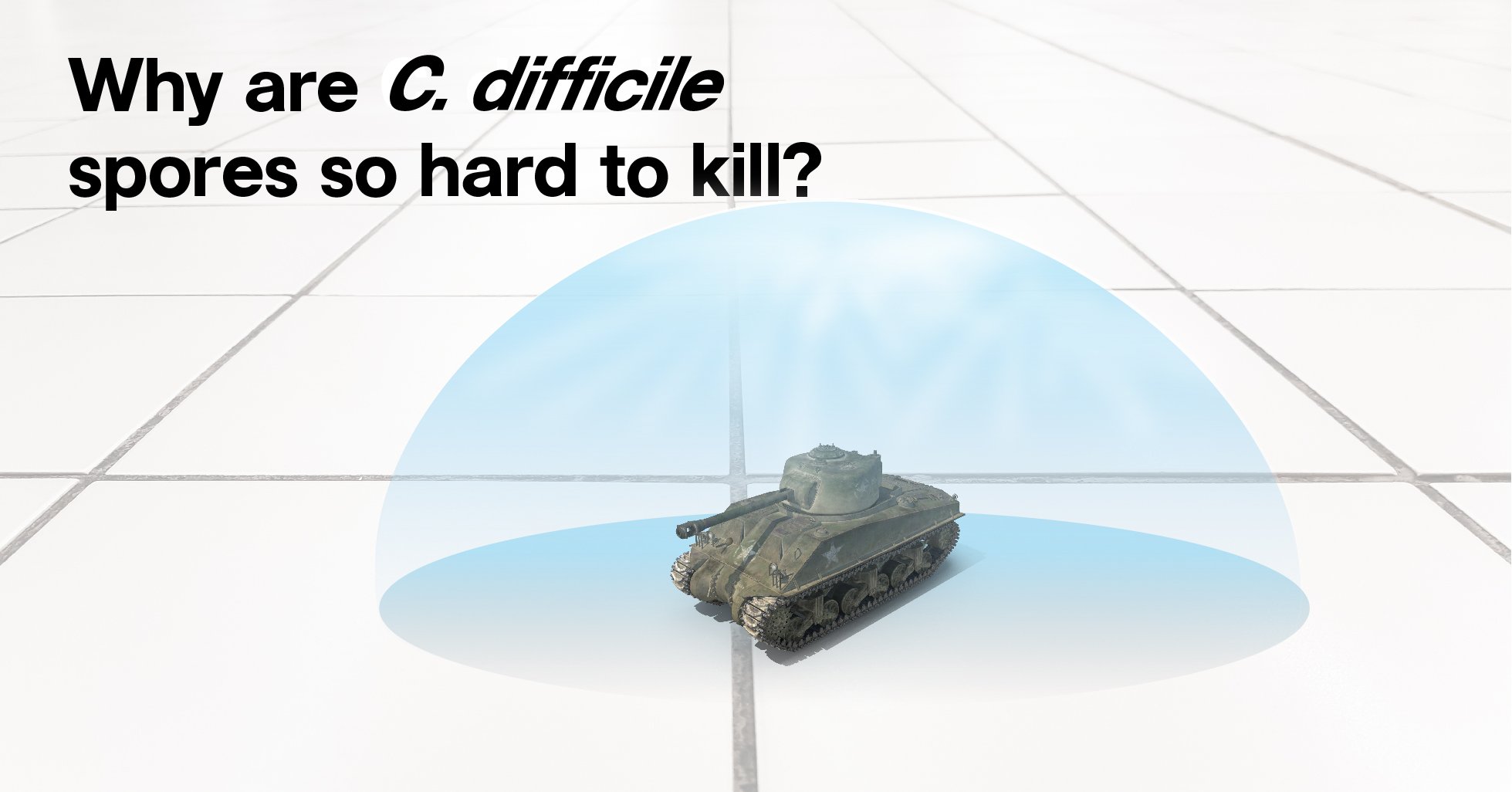 Why are C. difficile spores so hard to kill?